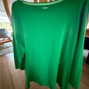Talbots Vibrant Green Long Sleeve Top